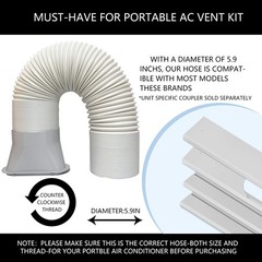 LEZIFU 59 inches (L) x 5.9 (W), Inches Panel + Hose(5 Pack)