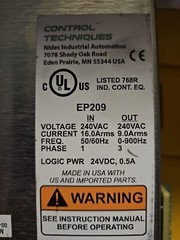 Control Techniques/ Epsilon EP/ Emerson -Servo Drive – EP209- P00-ENR0
