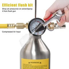 AC Flush Kit Automotive Air Conditioner System Clean Canister Flushing Gun Tool~