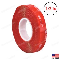 3M VHB Heavy DutyTranspare Double Sided Tape 4910 Clear 1/2” Width x 15 Ft
