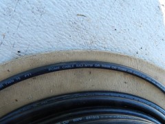 6 AWG 600 Volt THHN or THWN Stranded Copper Building Wire BLACK Per Foot