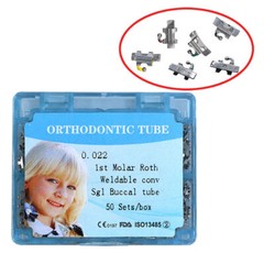 1-10 boxes Dental orthodontic 0.022 roth welding convertible single buccal tube
