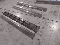 Aluminum Cable Tray LOT OF 7 Pieces Various Lengths and Widths, See Description
