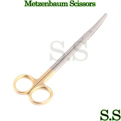New T/c Metzenbaum Scissors 5.5″ Curved With Tungsten Carbide Inserts