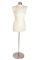 Jersey Dressmaker Economy Female Form Seamstress Off White Mannequin Adjustable