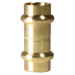 5 Pieces 1/2″ Press Coupling, Press Fit, Lead Free Brass