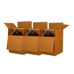 Tall Wardrobe Moving Boxes 3 Pack Space Saving Heavy-Duty Apparel Storage New