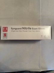 Basic Synguard Nitrile Exam Gloves Small Powder-Free NGPF7001.