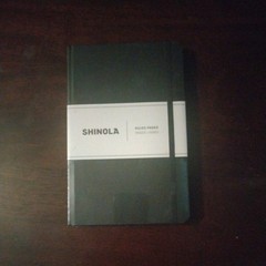 Shinola Detroit Medium Hard Ruled Journal Black, 5.25 x 8.25″