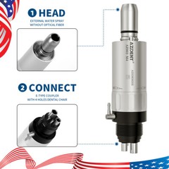 AZDENT Dental Slow Low Speed Handpiece Kit/Composite Polishing Kit RA HP Bur