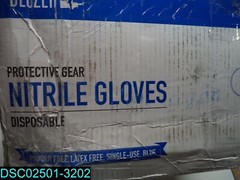 QTY=2000: (20 X 100) Bluzen Disposable Powder & Latex Free Nitrile Gloves Large