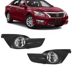 Pair Clear Lens Front Fog Lights for Altima 2013 2014 2015 Left Right