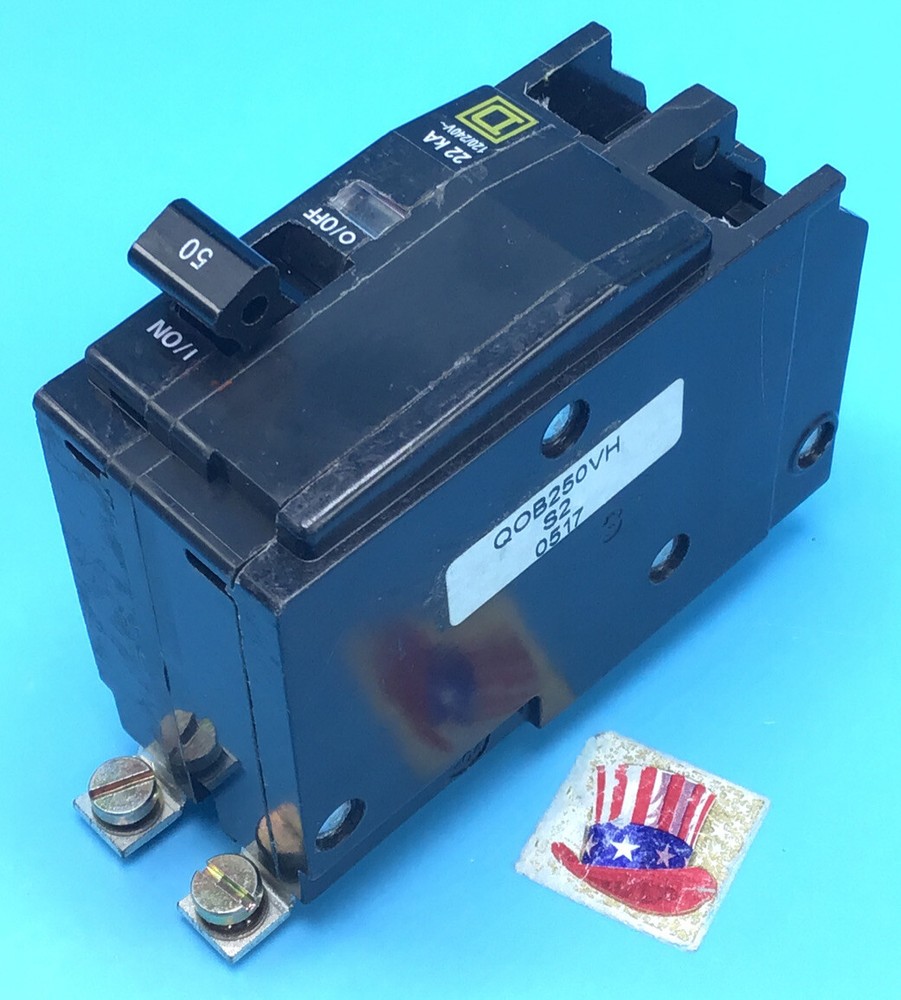 Circuit Breaker Square D QOB250VH 50 Amp 2 Pole 120/240V BOLT ON PANEL ONLY