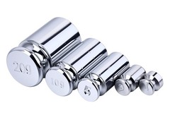 Chrome Plated Steel Calibration Weights Set 5 Grams M1 Digital Scale Calibrator