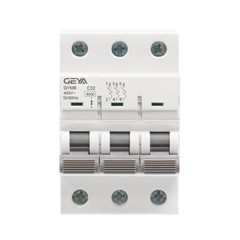 GEYA MCB 1/2/3P Mini Circuit Breaker Type C 6 10 16 25 32 40 50 63 80 100 125Amp