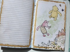 Junk Journal Booklet “WINNIE THE POOH” Retro Classic Storybook Style LG 9×6 40p