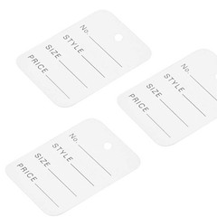 2000 PCS Price Tags1.94″ X 1.38″Clothing Tag White Pricing Tags Clothes Size Tag