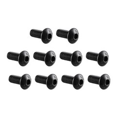 50pack M5x12mm 10.9 Alloy Steel Button Head Hex Socket Cap Screw Bolt Black
