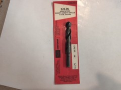 3/8″ Reduced Shank Drill, HSS, 118° Point, 1/4″ Shank, USA, Craftsman Short