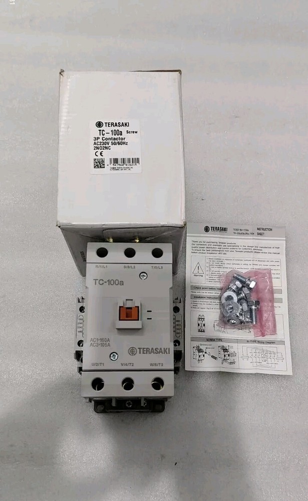 TERASAKI ELECTRIC TC-100A 3POLE 160A 230VAC COIL MAGNATIC CONTACTOR FREE SHIPP