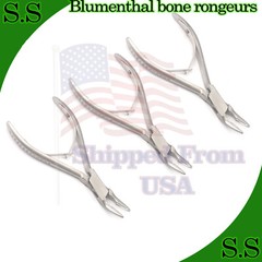 3 Pieces Of Blumenthal Bone Rongeur 30 Degree 5.5″ Surgical Dental Instruments