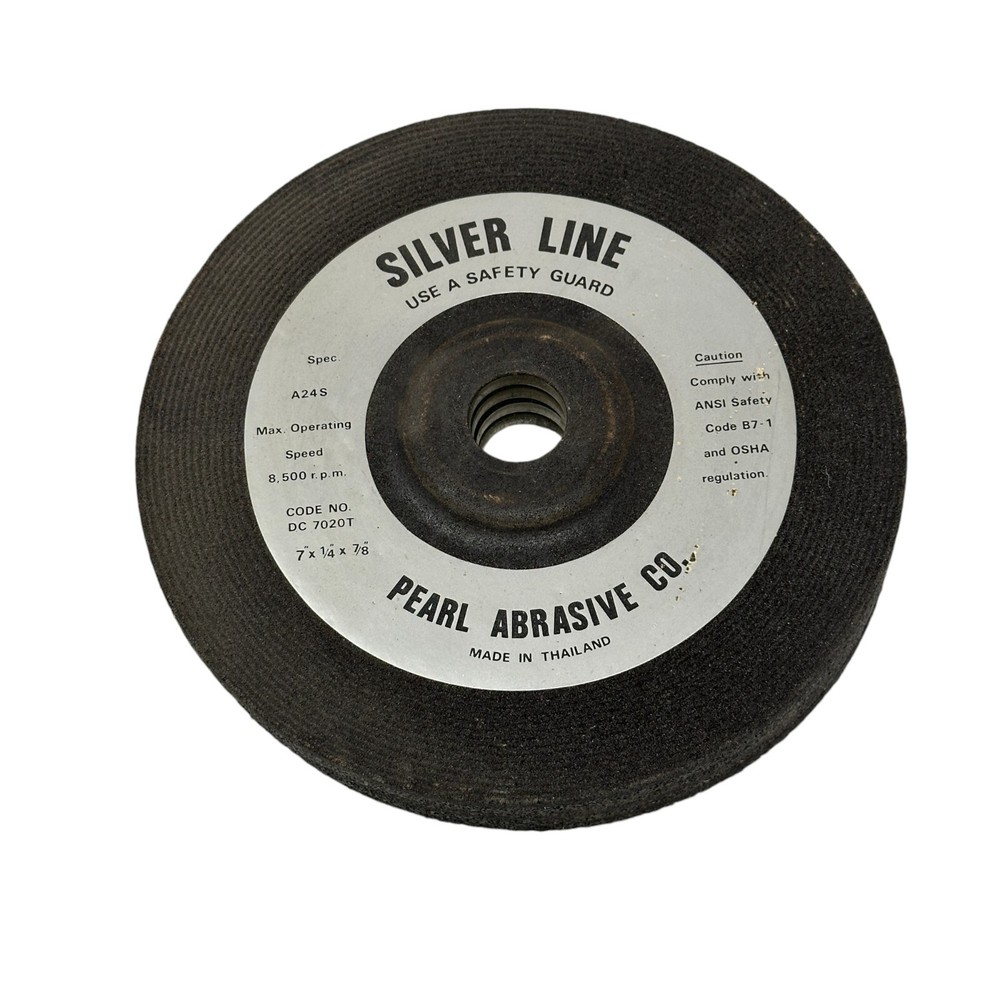 Pearl Abrasive Co. A24S Silver Line Abrasive Wheel 4 Pieces 7″ x 1/4″ x 7/8″