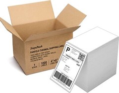 4 x 6 Thermal Shipping Paper Roll of 500 Labels Self-adhesive Mailing for Rollo