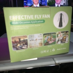 Fly Fans for Tables, Fan Outdoor Indoor Keep Flies Away, Black 4 Pack