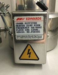 Edwards PV25PKA HP Diffstak diffusion pumps 100MM Diffstak 210V 650W (m18)
