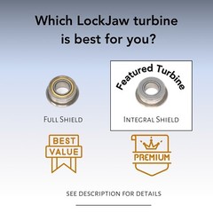 3 Star 430 LockJaw Dental Ceramic Shielded Lubefree PB Turbines+3 Back Caps