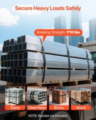 VEVOR Steel Strapping Coil 3/4 in x 0.02 in x 300 ft Metal Banding Strap