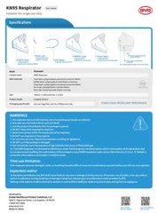 BYD KN95 50 Pack Face Masks 5-Ply Layer Respirator GB2626-2006 – 2023 Production