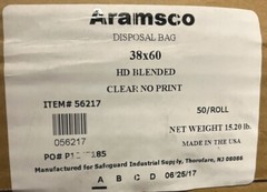 Asbestos Disposal Bag, Clear Non-Printed Contractor Bag, Perforated, Multi-Size