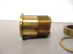 Best Access 35H Mortise Lock Lock Cylinder with Trim Ring Brushed Brass