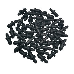 50 Pack Drip Irrigation Plugs 1/4″ Tubing Fittings End 6.35 millimeters