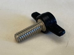 1/4″-20 x 1″ Stainless Steel Thumb Screw Black Tee / Wing New Old Stock – 2 Qty