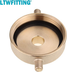 Brass Fire Hydrant Adapter 2-1/2-Inch NST (NH) Female x 3/4-Inch GHT Male (Pack