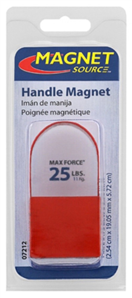 Magnet Source 1 in. L X .75 in. W Red Ceramic Handle Magnet 25 lb. pull 1 pc