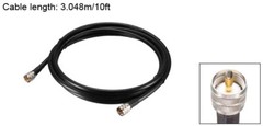 10 feet RG8/U Coax Cable with Pl-259 Male Connectors for CB/Ham Radio 3 m