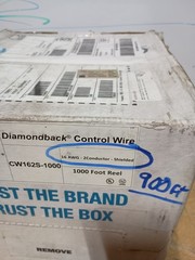 Diamondback CW162S-1000 M-NET Control Wire 16 AWG 900 ft Plenum Shielded