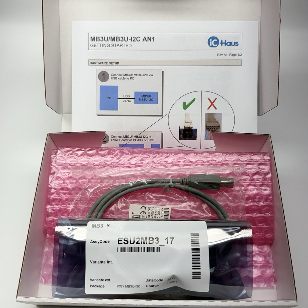 IC HAUS – iC-MB3 iCSY MB3U-I2C BiSS and I2C to PC-USB Adapter