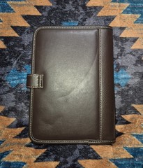 🔥New! Franklin Covey Chocolate Synthetic Leather Organizer Planner 7″ x 9″