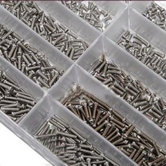 670 Pcs Stainless Steel Clock Watch Screws Set 10 Sizes 1.6 mm To 6.0 mm