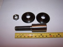 Motor Arbor 3 1/2” Length, 1 7/8″ Treads, 1/2″x 20TPI Threads, Adapter, #P452
