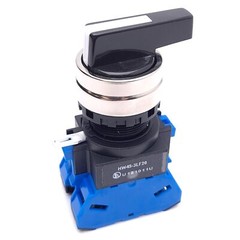 IDEC HW4S-3LF20 Selector Switch, 3-Position, Maintained, 2 NO, ø22mm Mounting