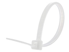 Secure Natural Miniature Nylon Plastic Cable Zip Ties 18 Lb 4 Inch 100 PCS