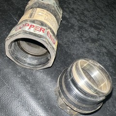 DRESSER PA Compression Coupling 1.375 X 1.125 PE Polyethylene to Copper Gas Pipe