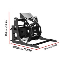 USA FREE SHIP B&S Engine Mini Skid Steer Track Loader Crawler With 2 Attachment