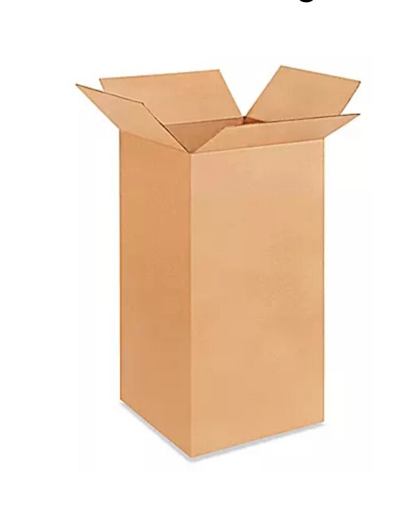 18″ x 18″ x 36″ Cardboard Corrugated Box – SINGLE BOX – TALL
