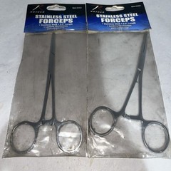 Rothco Stainless Steel Forceps Lot of 2